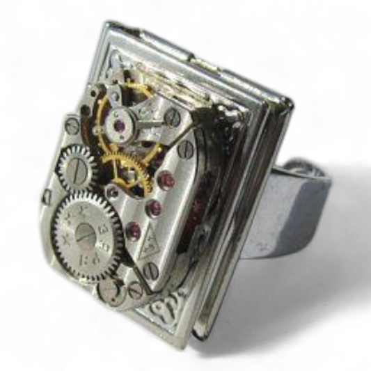 Rannekello kirjakorut vintage steampunk