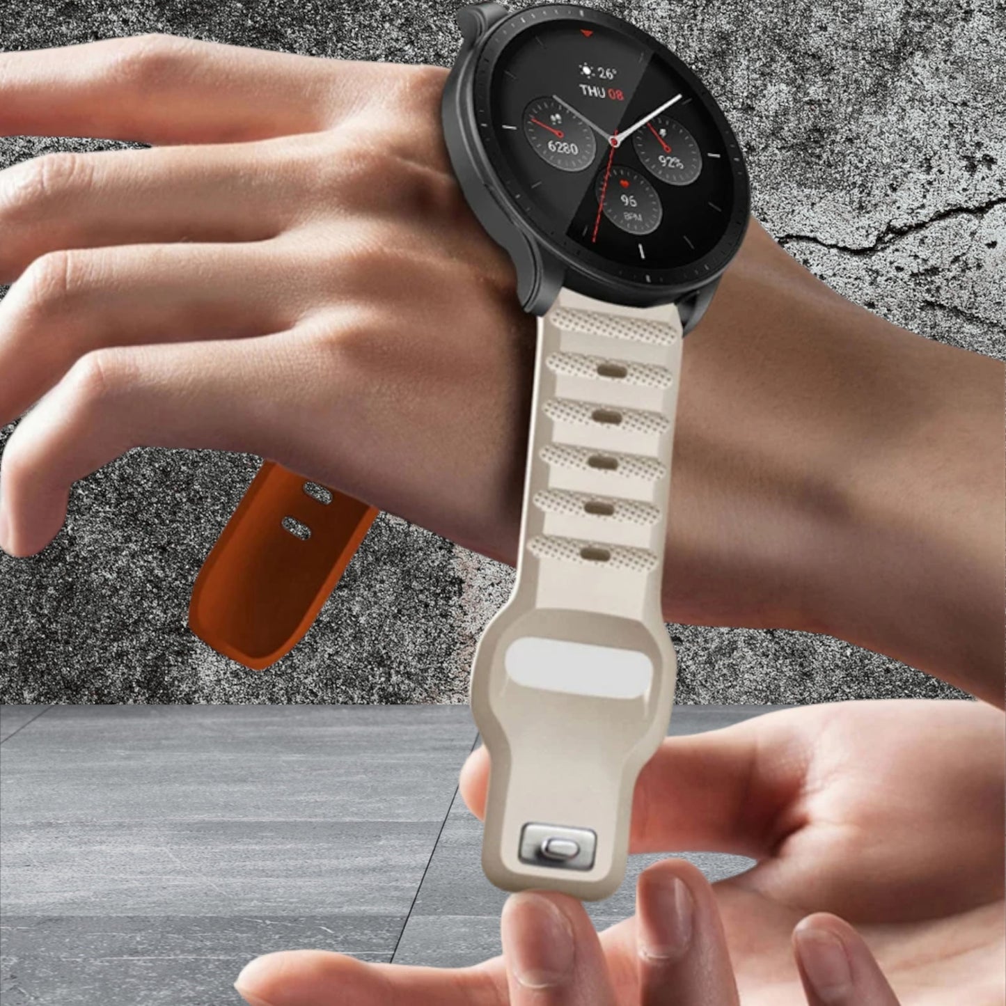 silikooniranneke Tutaus | vanilla oranssi