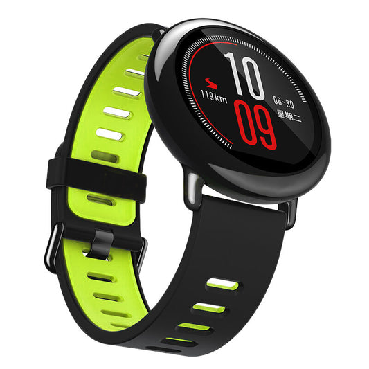 Applicable To Huami Two-color Silicone Strap Amazfit Smart Watch Silicone Wristband Sports Watch Band