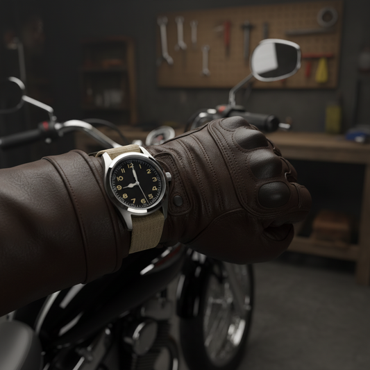 RAUTAOTE kelloranneke nylon tarrakiinnitys 20 mm 22 mm yksiosainen tekstiiliranneke