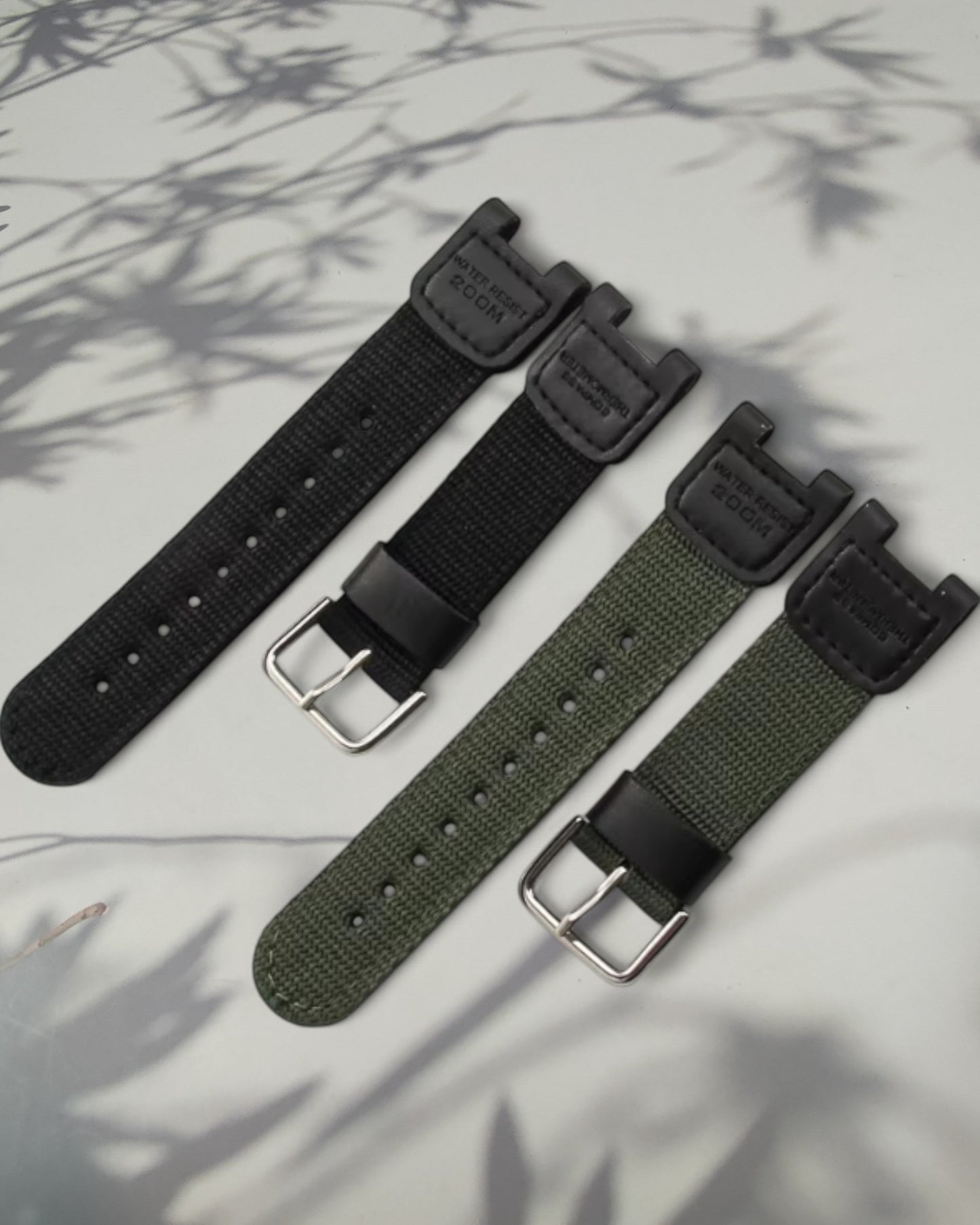 Kellonranneke nylon tektiili | casio Casio SGW-100 pehmeä silikoniranneke