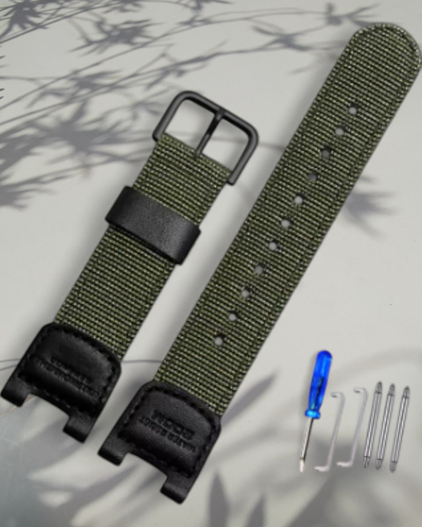 Kellonranneke nylon tektiili | casio Casio SGW-100 pehmeä silikoniranneke