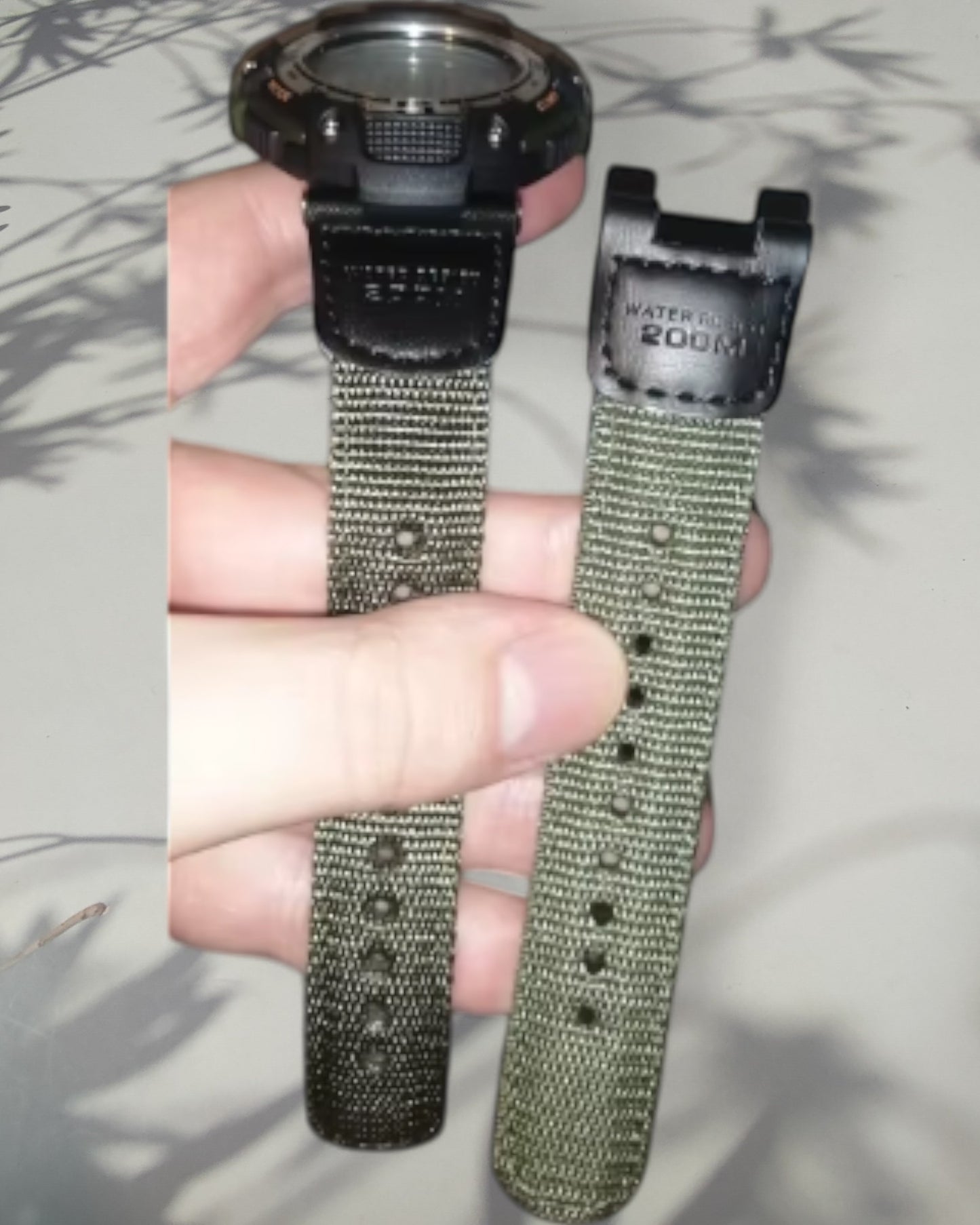 Kellonranneke nylon tektiili | casio Casio SGW-100 pehmeä silikoniranneke