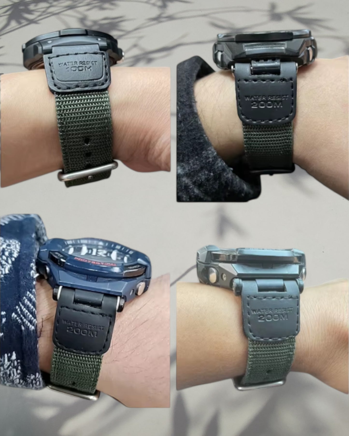 Kellonranneke nylon tektiili | casio Casio SGW-100 pehmeä ranneke