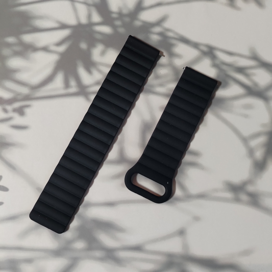 Kellonranneke Magsi - magneettinen silikooni musta burgundy