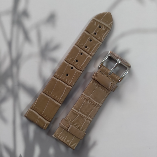 Nahkaranneke kura gant | beigenruskeat