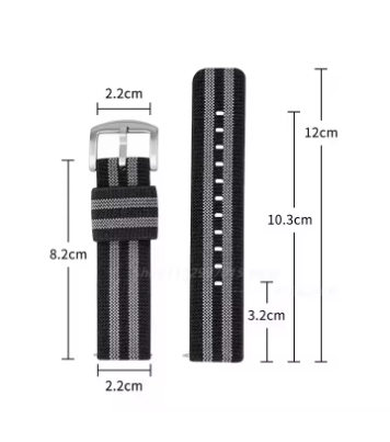 Kellonranneke BOND Noheva-F Rämäpää | joustava solkisäätö musta  harmaalla