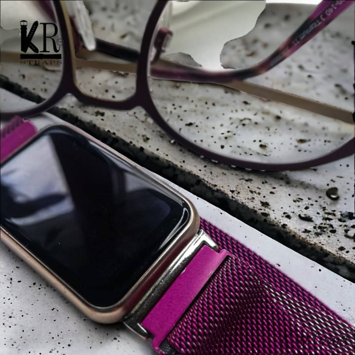 Teräsranneke Milanom | purple