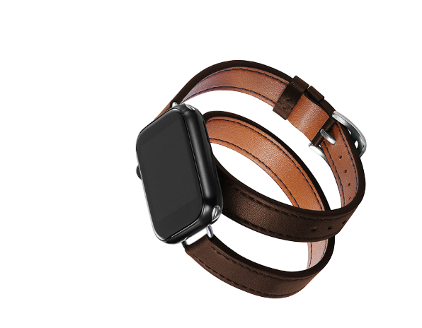 Nahkaranneke kietaisu 14mm leveä, pitkällä remmillä