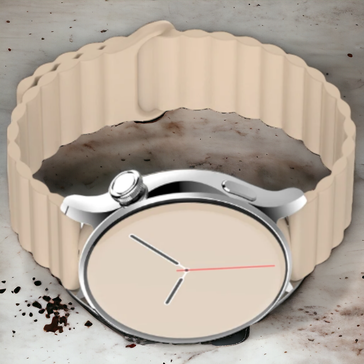 Kellonranneke Magsi - magneettinen silikooni beige