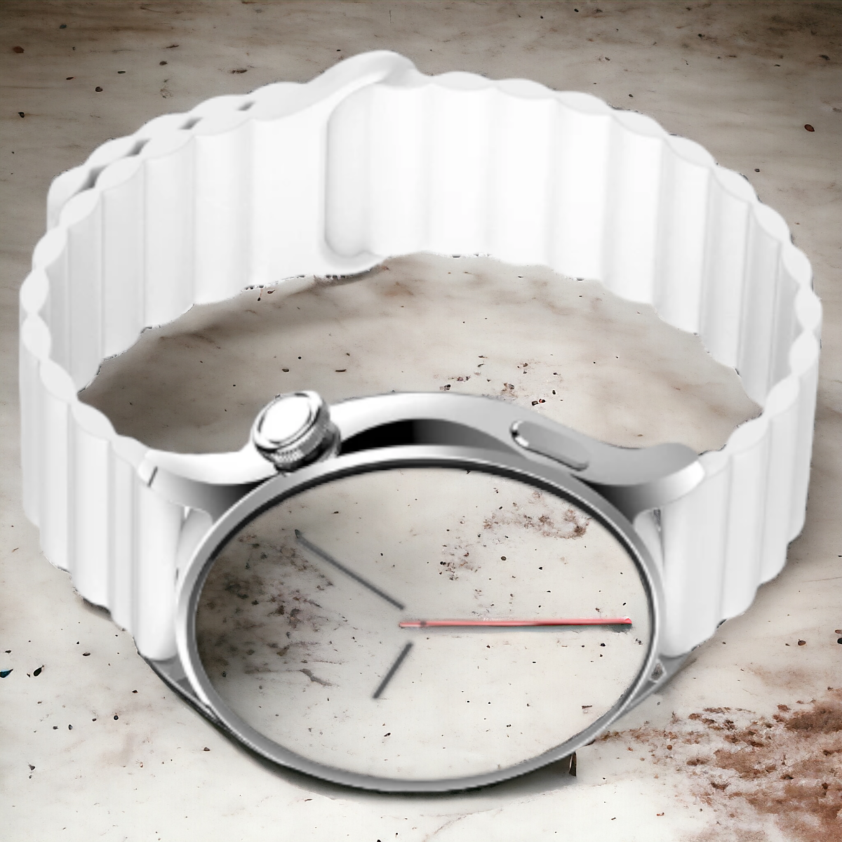 Kellonranneke Magsi - magneettinen silikooni valkoinen