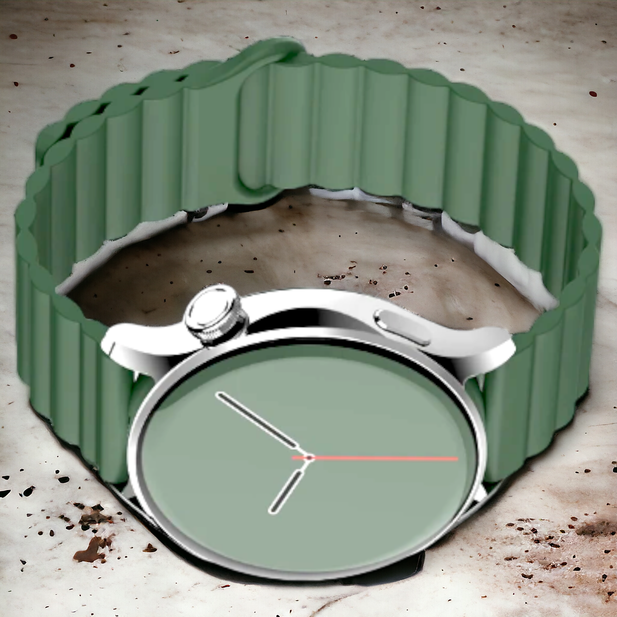 Kellonranneke Magsi - magneettinen silikooni vihreä