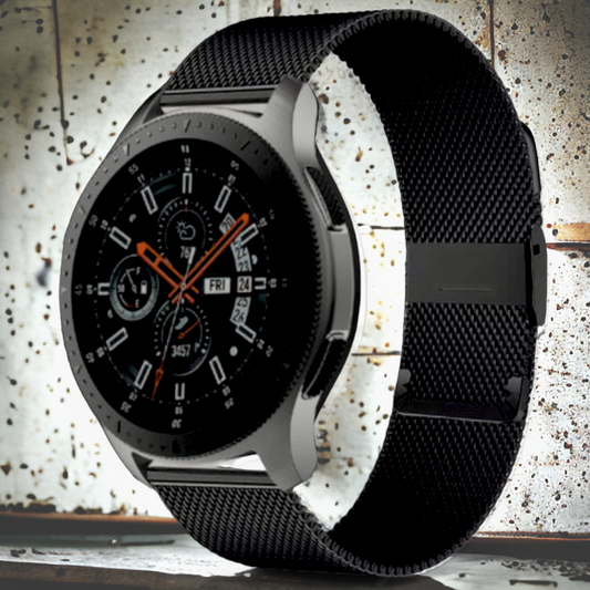 Teräsranneke Milanom | musta