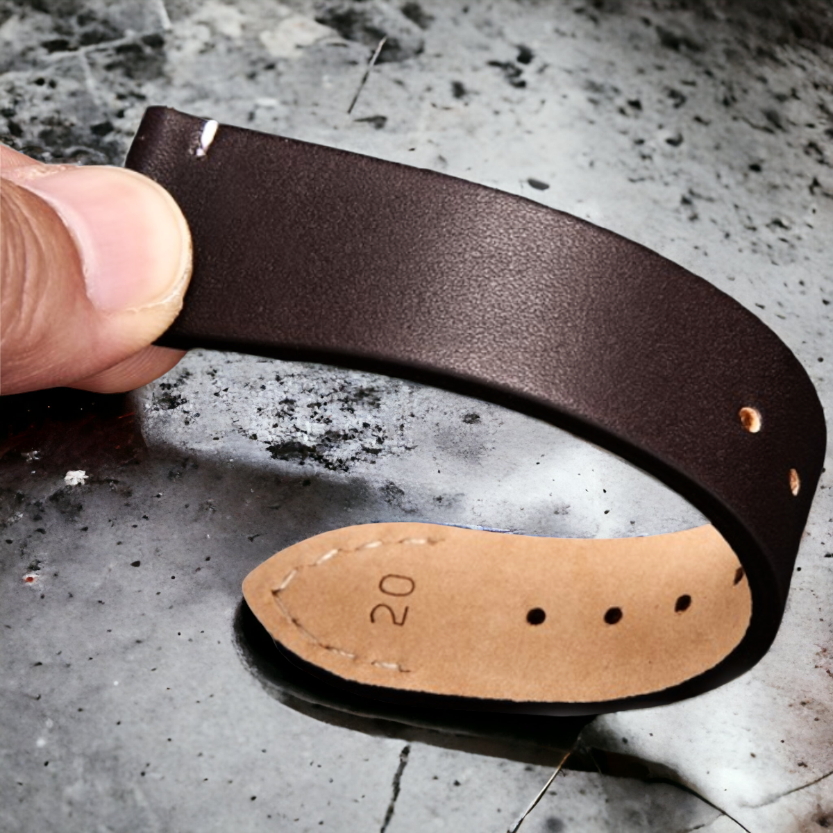 Nahkaranneke SimpleMoo| ruskea