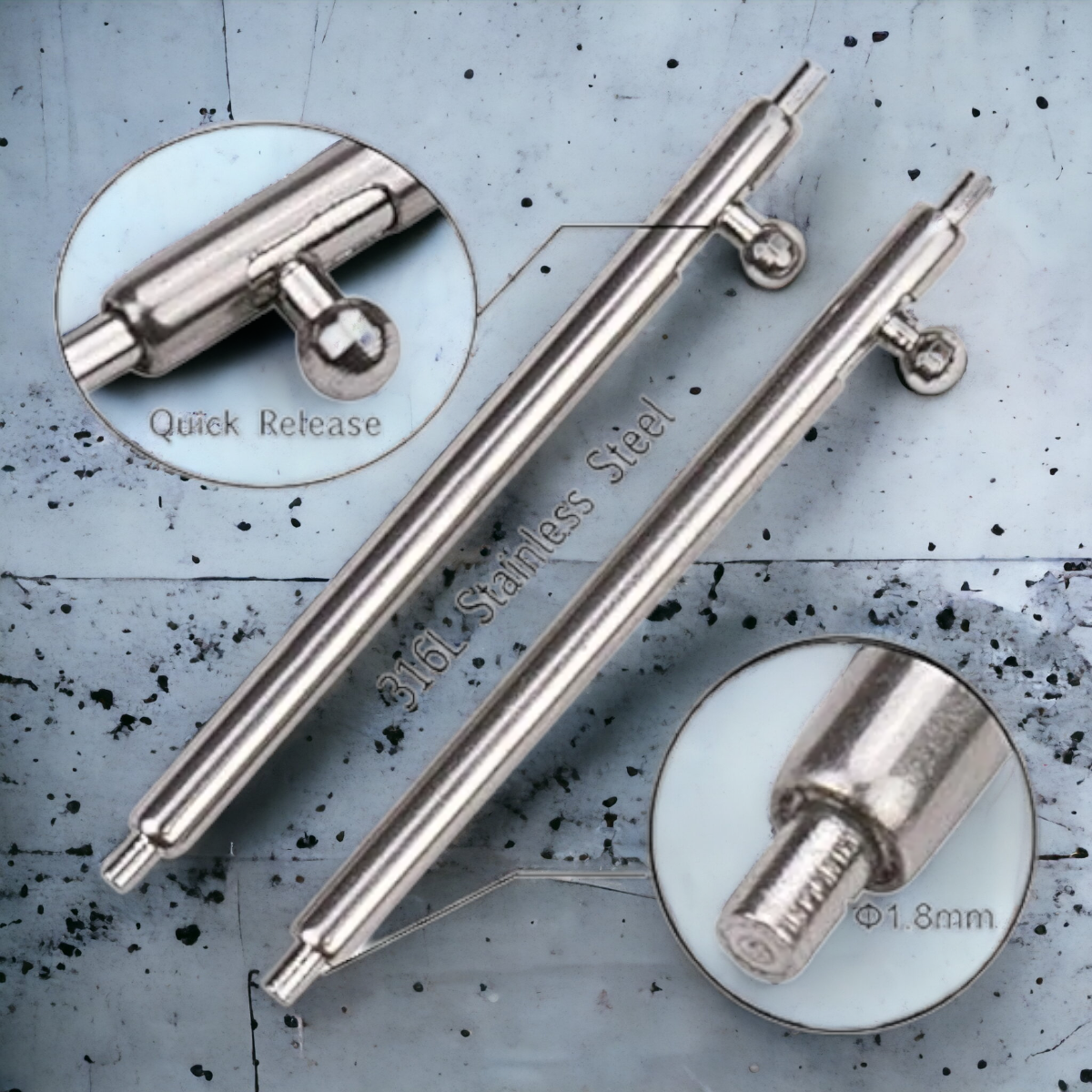 Pikajousitapit 2kpl - 1,5mm ja 1,8mm