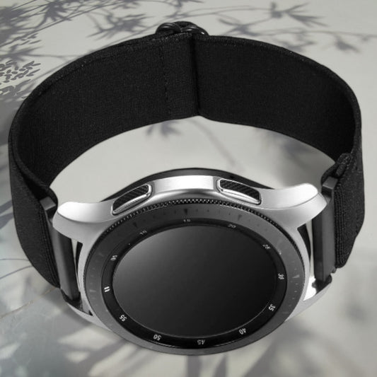 Joustava Kellonranneke ranneke Loosol musta monta väriä, solkisäätöinen ranneke