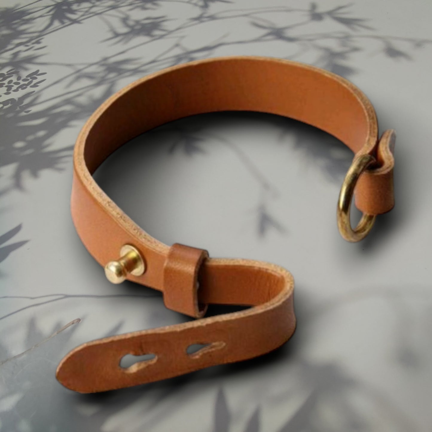 Aseman Tuonenlanka| kasviparkittu nahka | tikkaamaton, käsintehty ranneke Liedosta