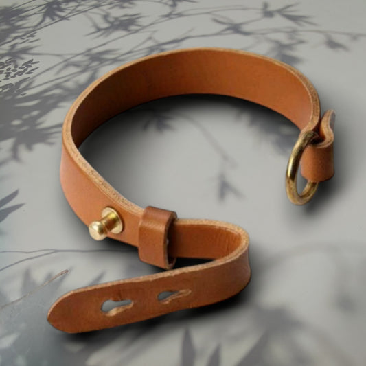 Aseman Tuonenlanka| kasviparkittu nahka | tikkaamaton, käsintehty ranneke Liedosta