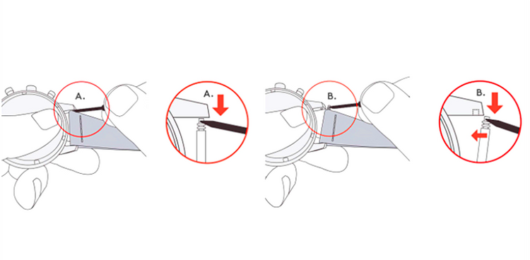 Kellonranneke Rafom-2XL | 25cm pitkä tekstiili sininen