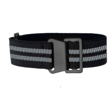 kellonranneke Marine Nationale | joustava musta harmailla Bond raidoilla