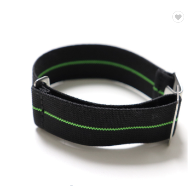 Marine Nationale kellonranneke | joustava musta limetti raidalla