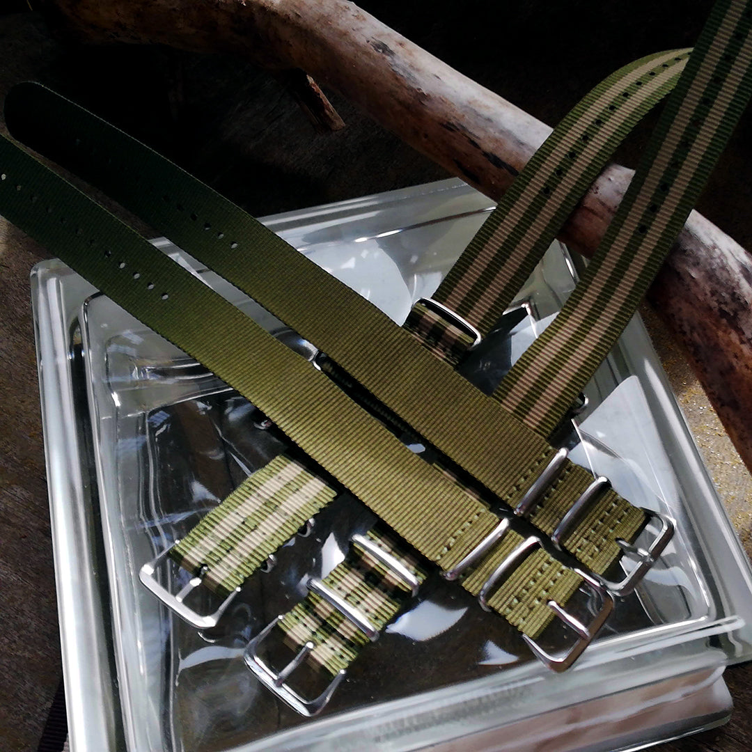 Natoranneke | vihreä - vaaleamman vihreä raita