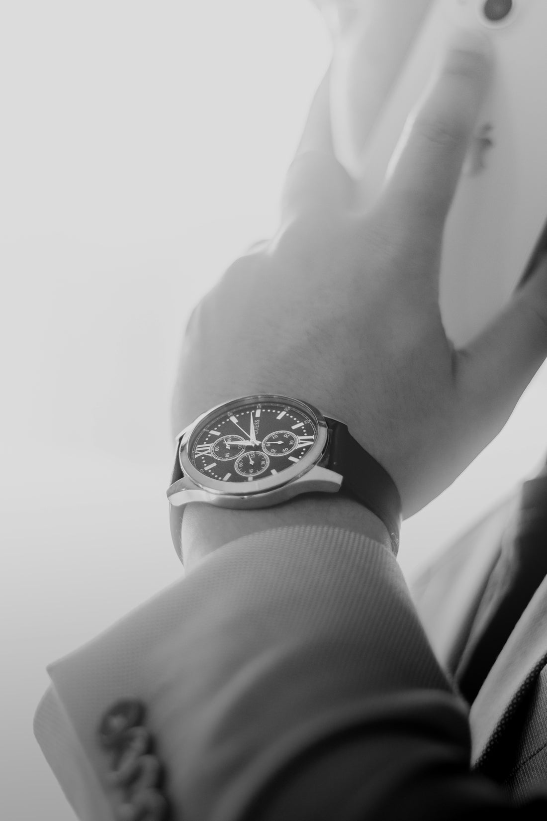 a person wearing a watch