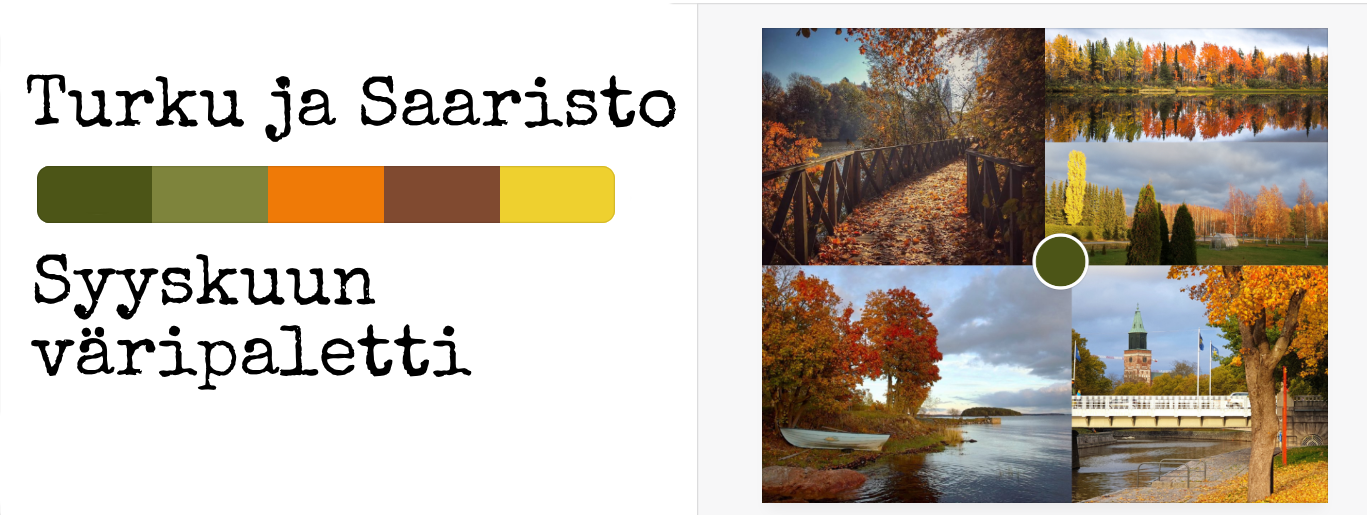 Syyskuun ruskan värit