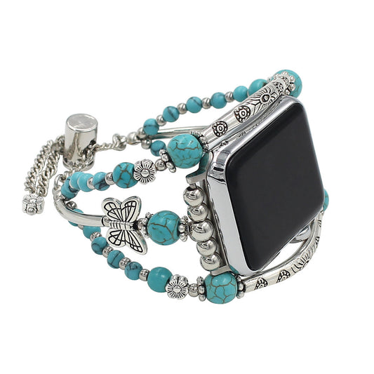 Watch Strap Turquoise Butterfly Strap