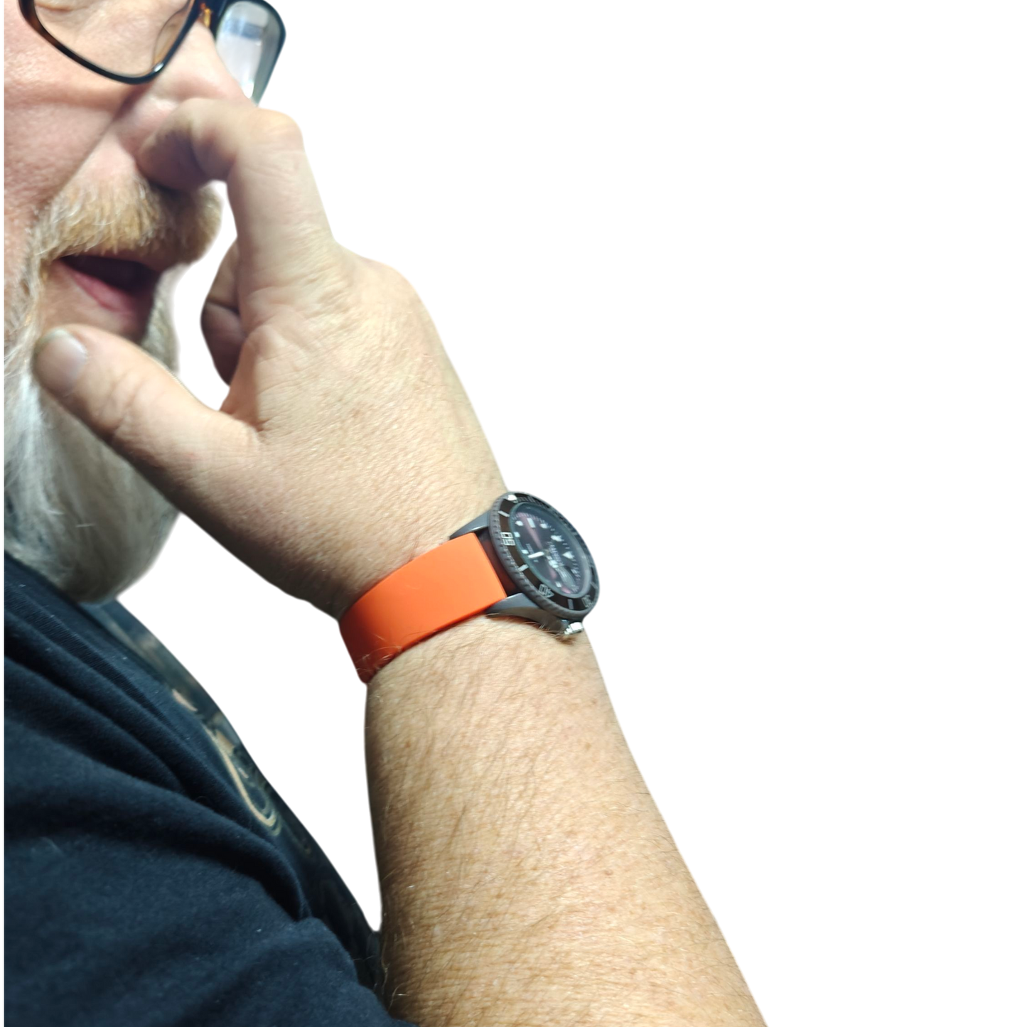 Skaldin Saviranta Kellonranneke silikooni | linkki-perhoslukko