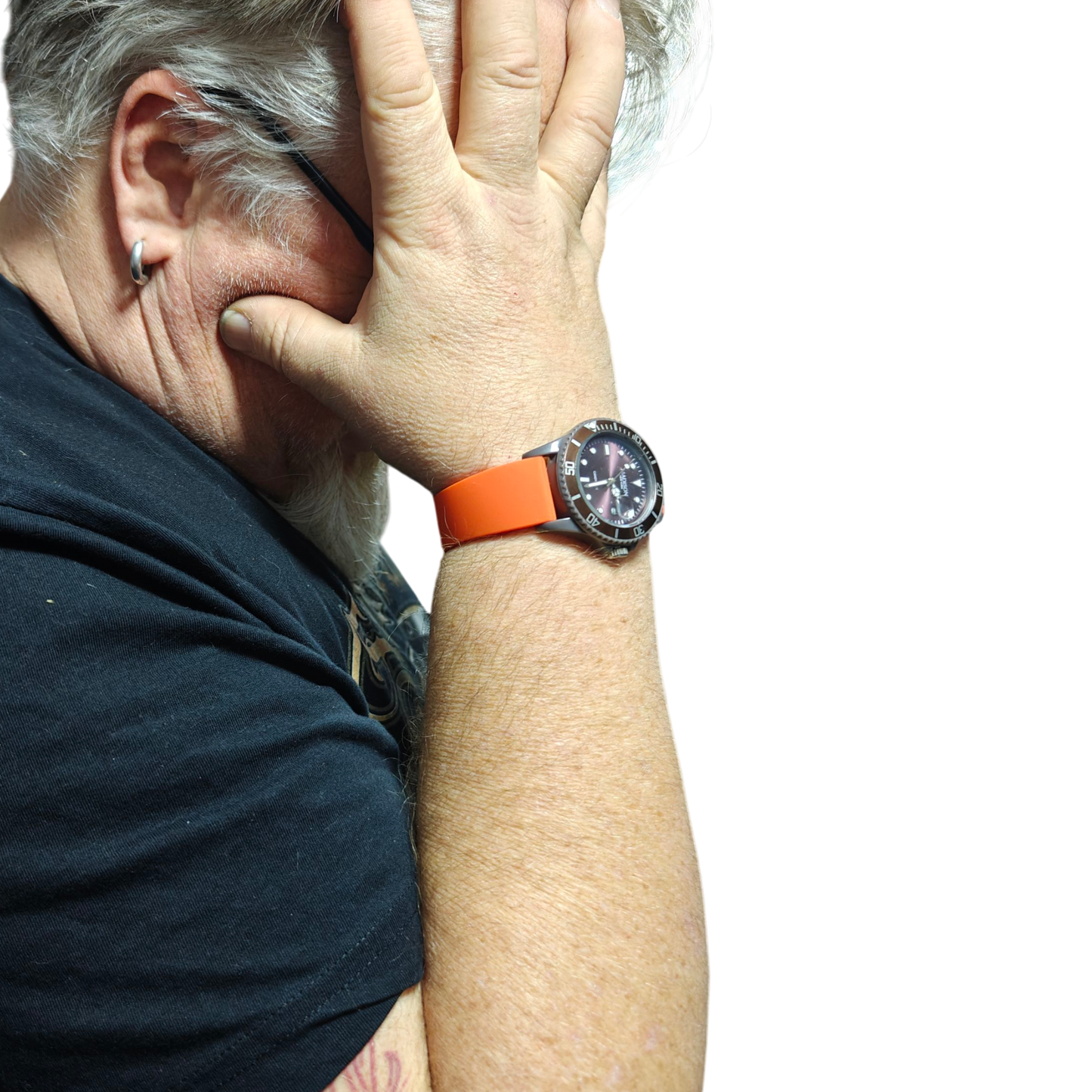 Skaldin Saviranta Kellonranneke silikooni | linkki-perhoslukko