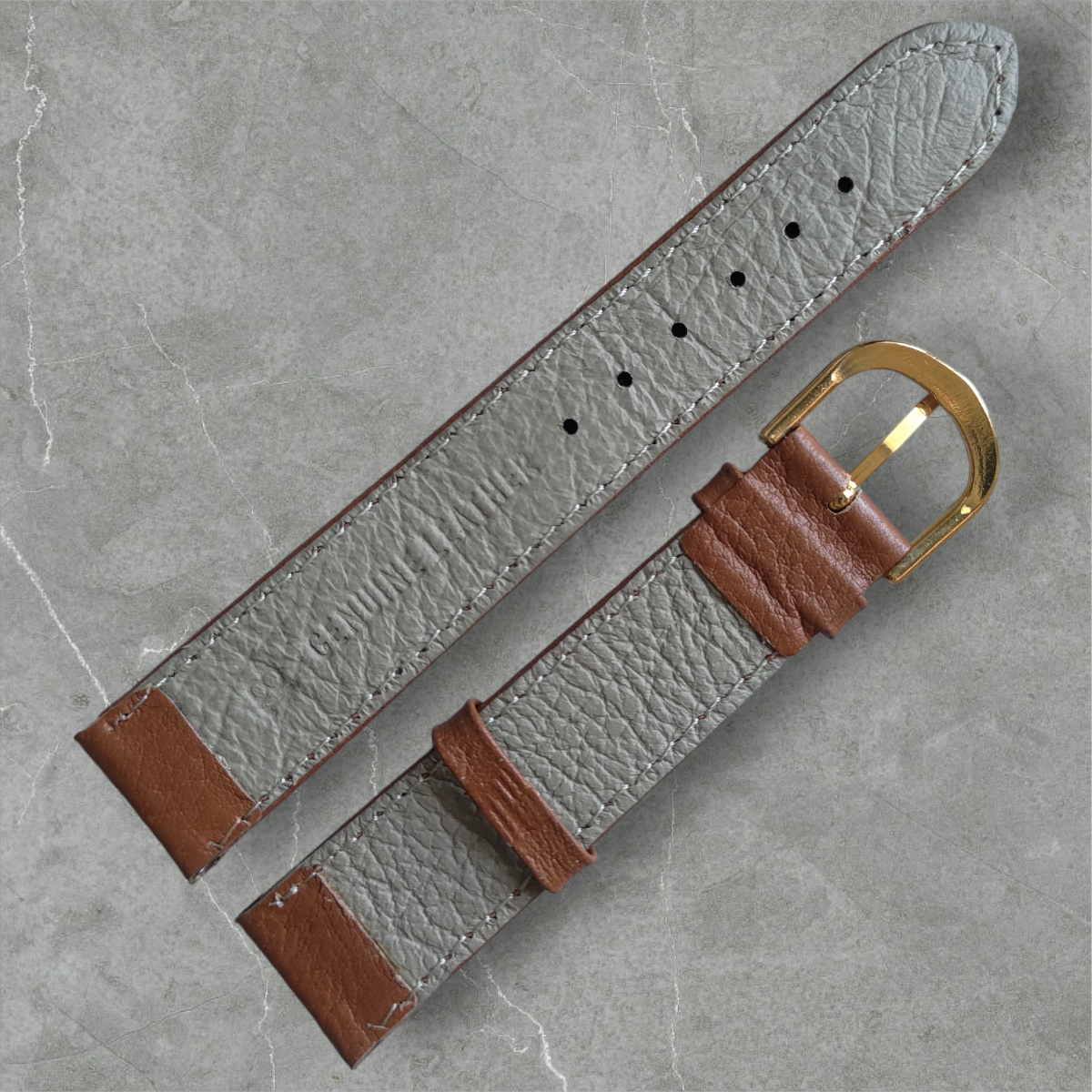 Nahkaranneke Prestige Cavan| konjakki 18 mm