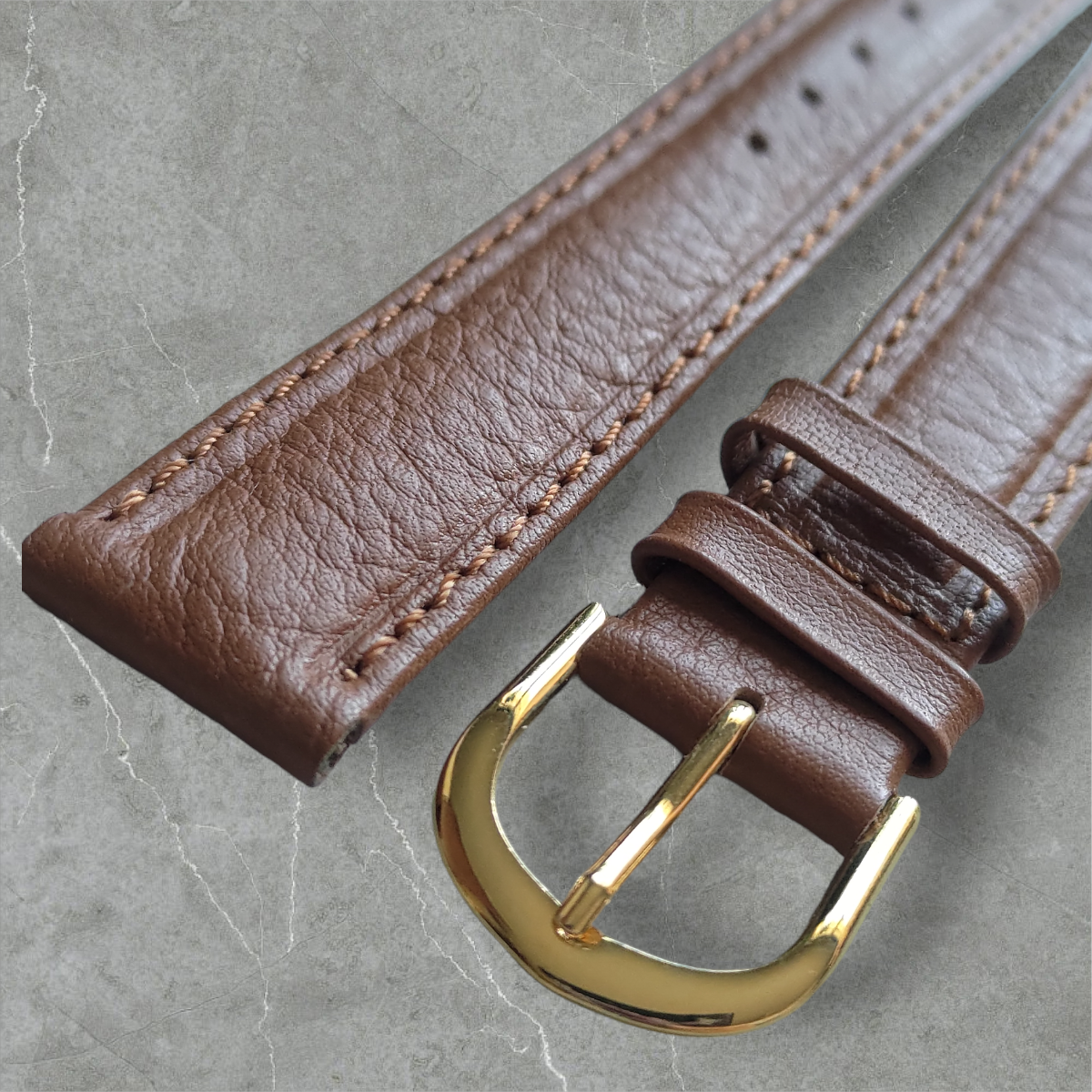 Nahkaranneke Prestige Cavan| konjakki 18 mm