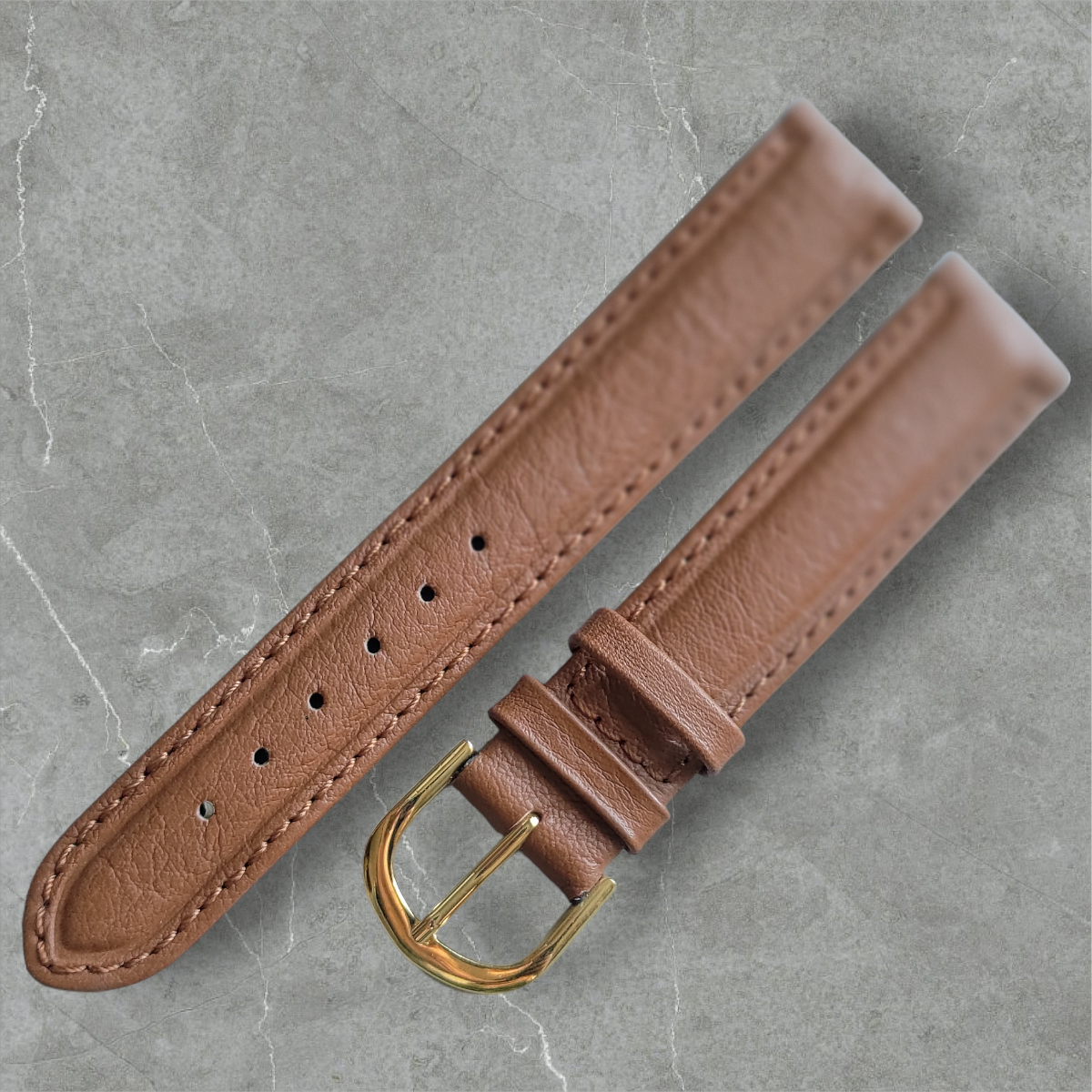Nahkaranneke Prestige Cavan| konjakki 18 mm