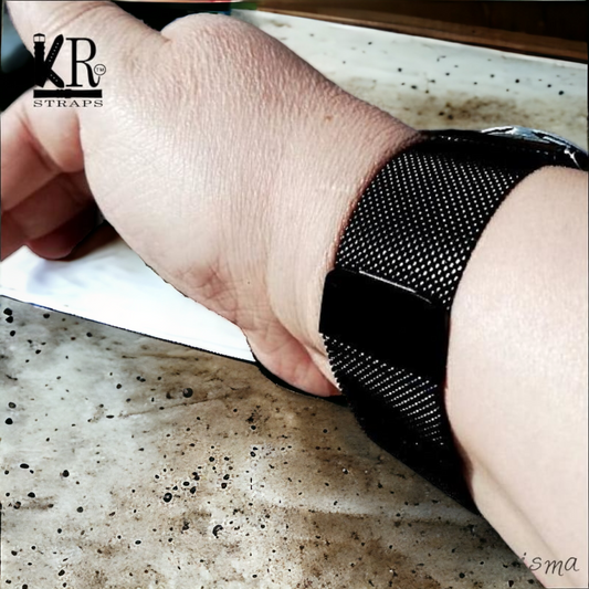 Kellonranneke Milano Mesh | Haarniska musta