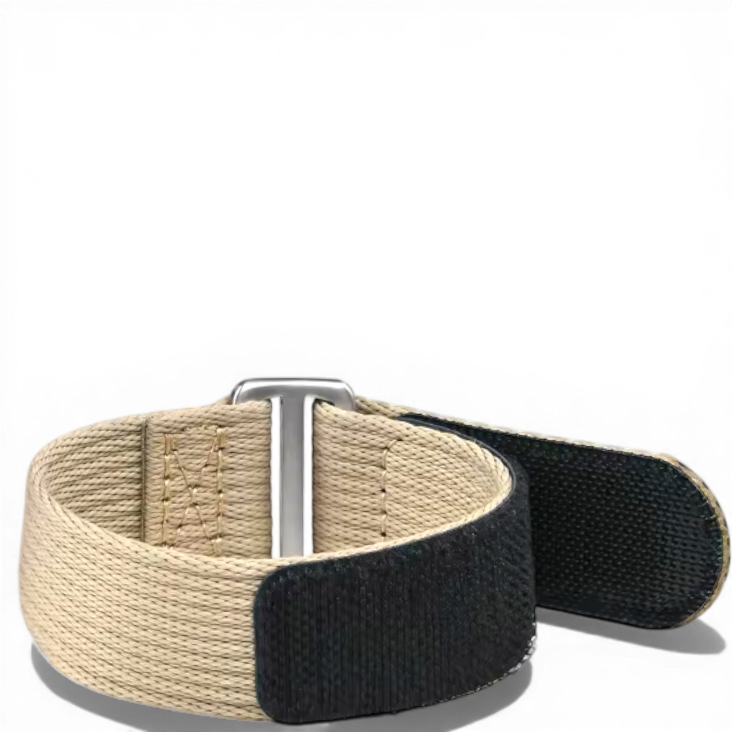 RAUTAOTE kelloranneke nylon tarrakiinnitys 20 mm 22 mm yksiosainen tekstiiliranneke