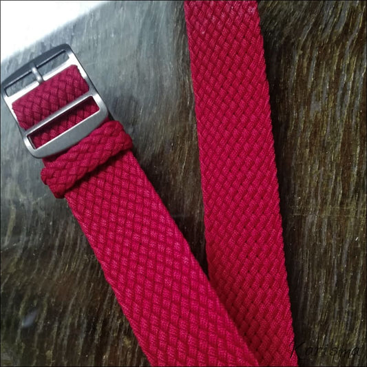 Kellonranneke Perlon | tekstiili Punainen